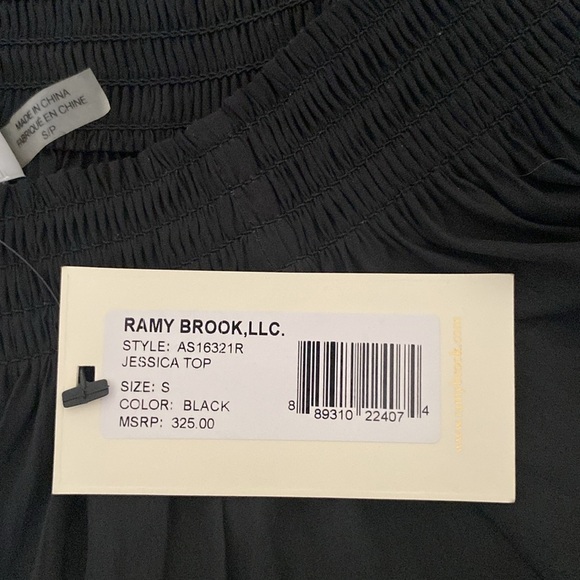 Ramy Brook Jessica Crop Silk Blouse - Picture 6 of 6